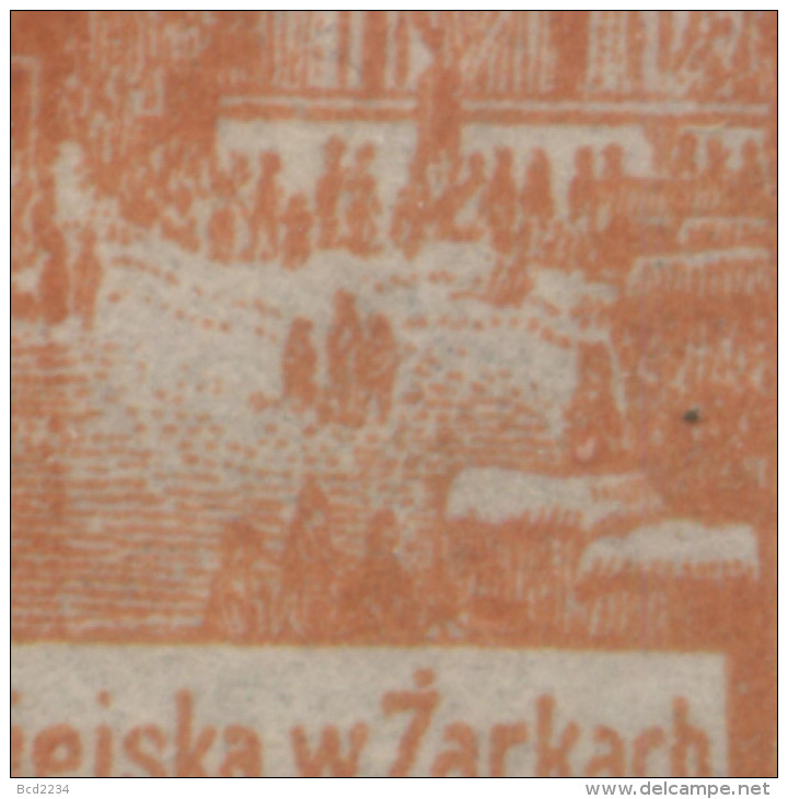 POLAND 1918 ZARKI LOCAL PROVISIONALS 3RD SERIES 24H ORANGE IMPERF FORGERY HM (*) - Nuovi