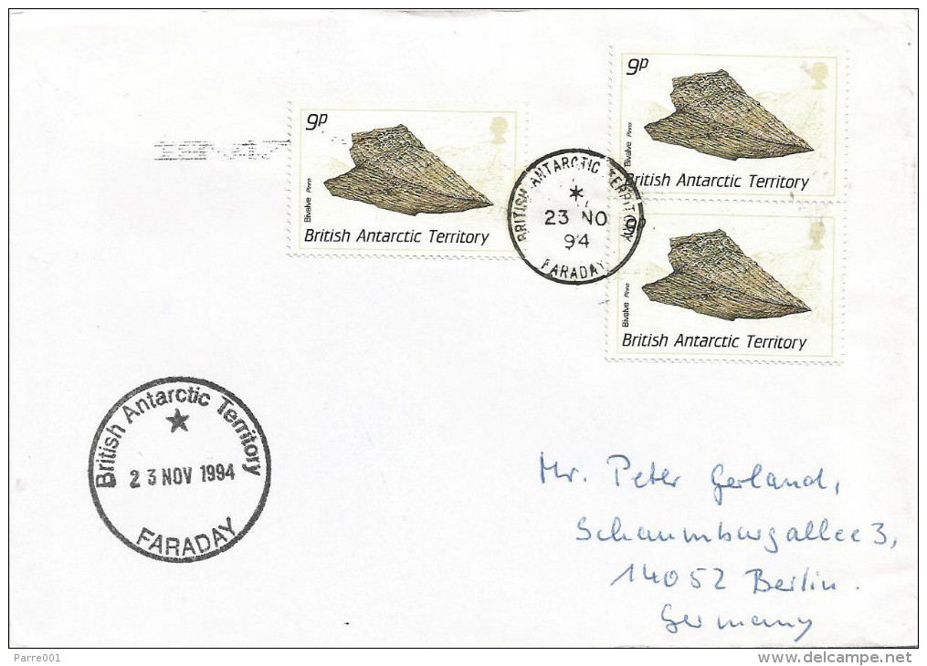 BAT British Antarctic Territory 1994 Faraday Bivalve Mussel Prehistory Fossil Cover - Fossiles