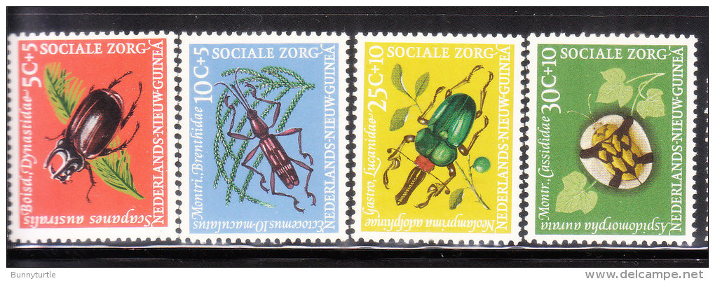 Netherlands New Guinea 1961 Beetles Mint Hinged - Netherlands New Guinea