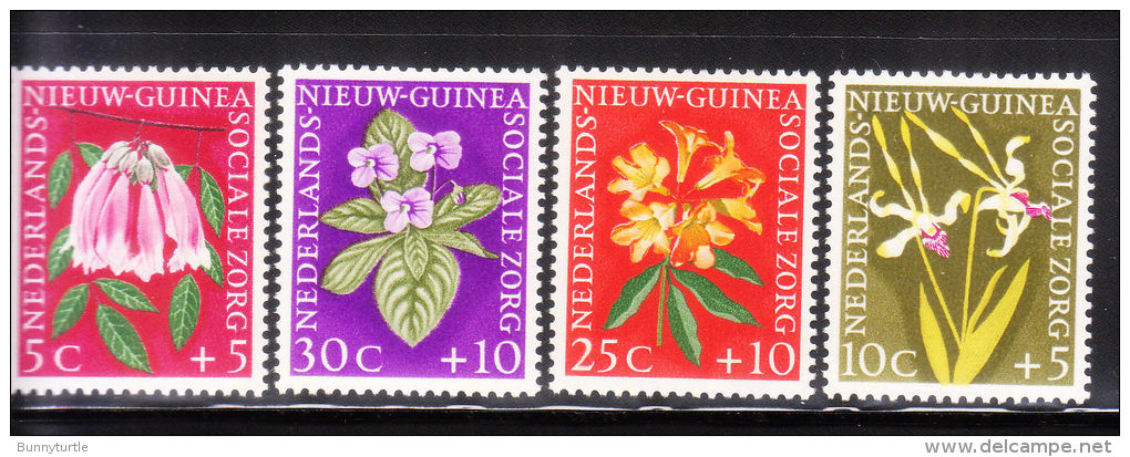 Netherlands New Guinea 1959 Flowers Mint Hinged - Nederlands Nieuw-Guinea