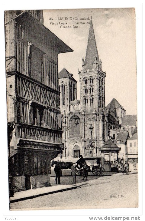 CP, 14, LISIEUX, Vieux Logis Du Pharmacien, Grande Rue, Vierge - Lisieux