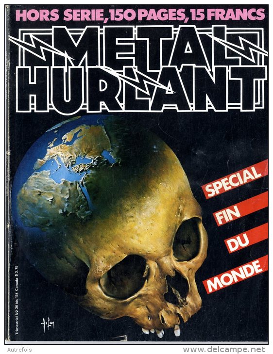 METAL HURLANT  -  COUVERTURE ASLAM  -  N° 36 BIS - Métal Hurlant