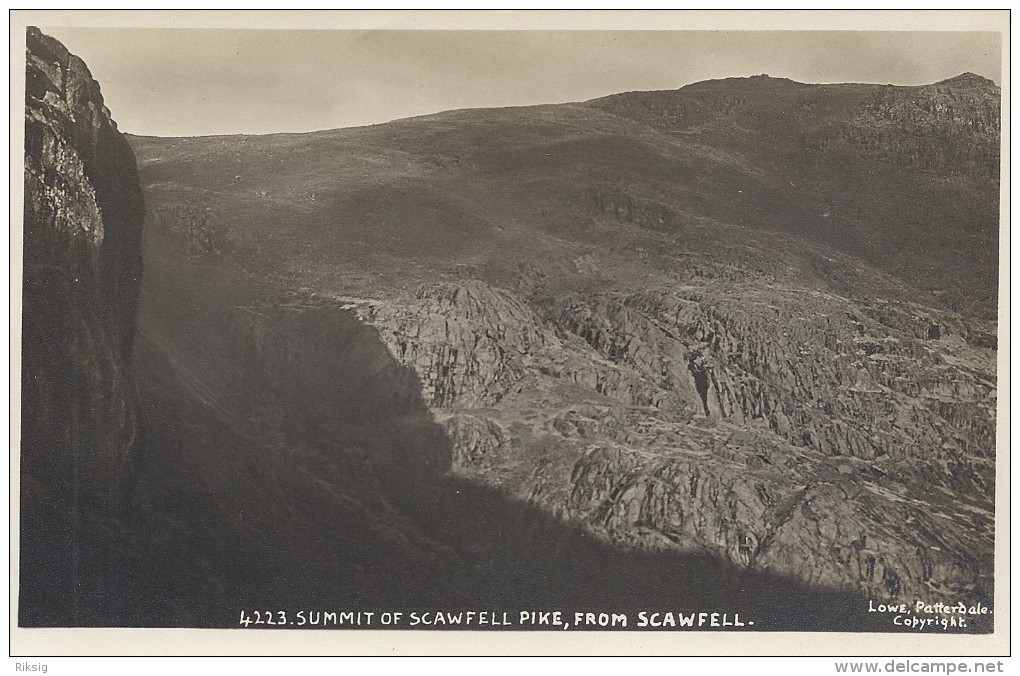 Summit Of Scawfell Pike, From Scawfell.   S-1163 - Contea Sconosciuta