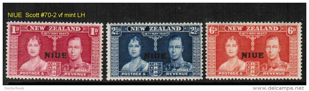 NIUE   Scott  # 70-2* VF MINT LH - Niue