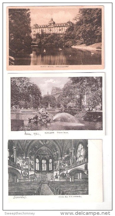 3 DREI DUSSELDORF Germany Old Postcards L04 - Duesseldorf
