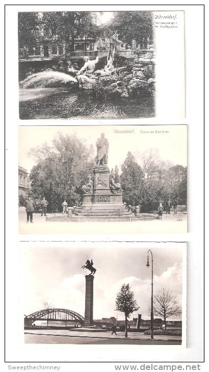 3 DREI DUSSELDORF Germany Old Postcards L05 - Duesseldorf