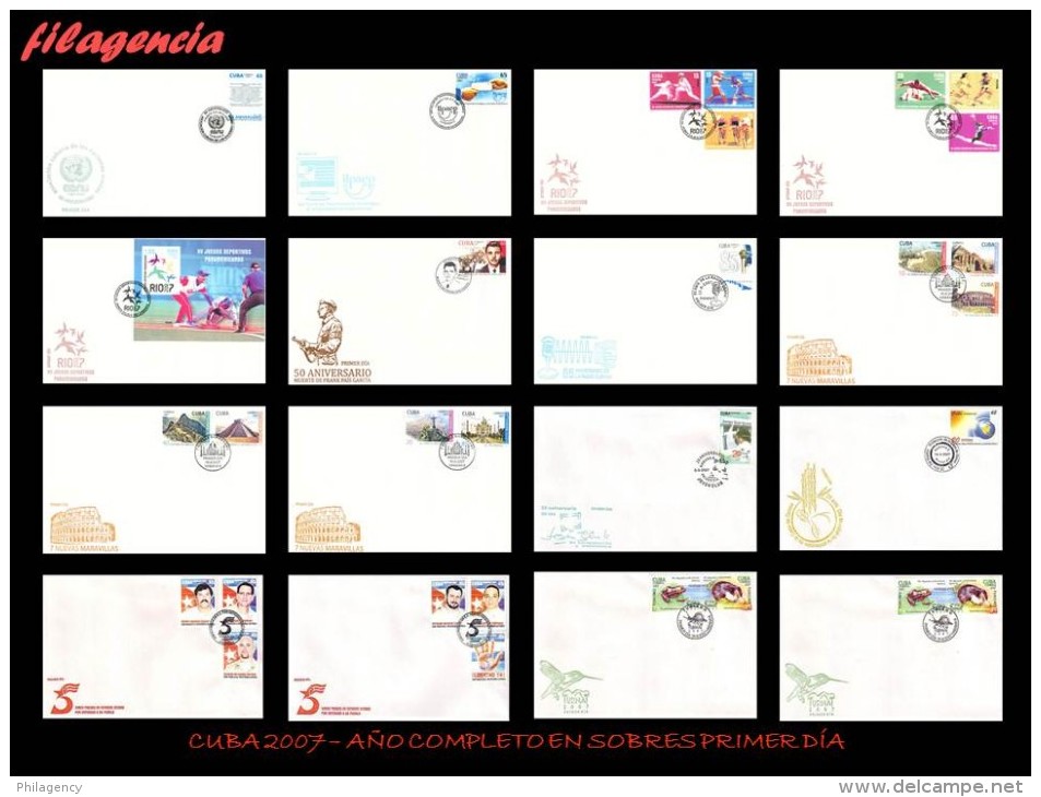 CUBA SPD-FDC. AÑO COMPLETO 2007 - Volledig Jaar