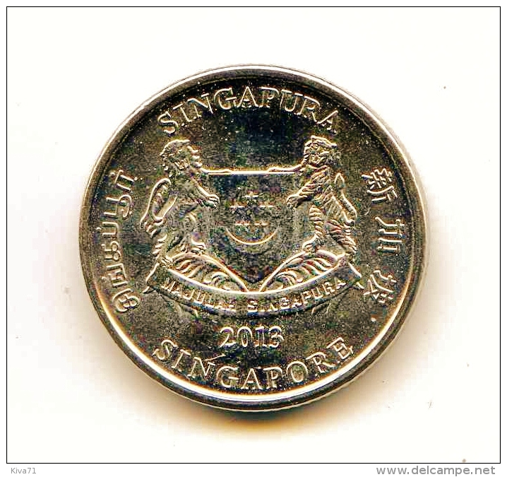 10 Cents. "SINGAPURA" UNC 2013 - Singapour