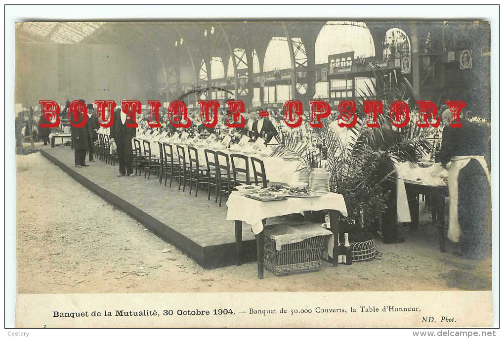 SYNDICAT Et PARTI COMMUNISTE < CARTE PHOTO Du BANQUET De La MUTUALITE En 1904 < POLITIQUE < EDITION NEURDEIN - Sindacati