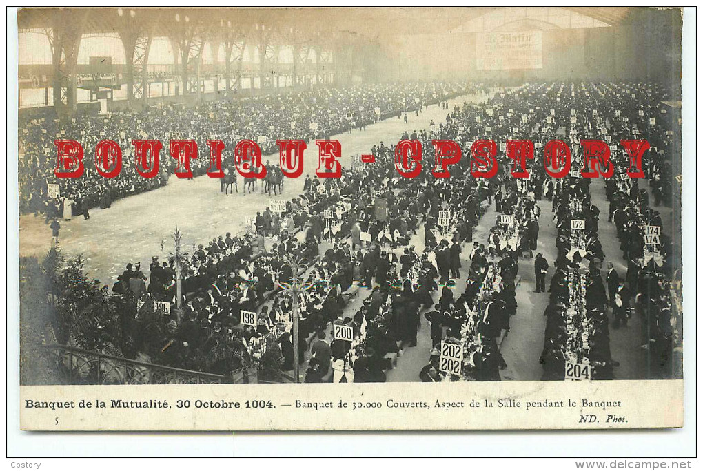 SYNDICAT Et PARTI COMMUNISTE < CARTE PHOTO Du BANQUET De La MUTUALITE En 1904 < POLITIQUE < EDITION NEURDEIN - Labor Unions