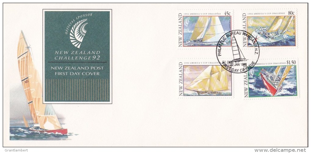 New Zealand 1992 America's Cup Challenge Sailing FDC - FDC