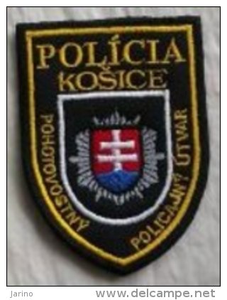 Police Slovaque- Slovakia,  écussons Tissu-Patches, Service De Police D'urgence - Košice - Polizei