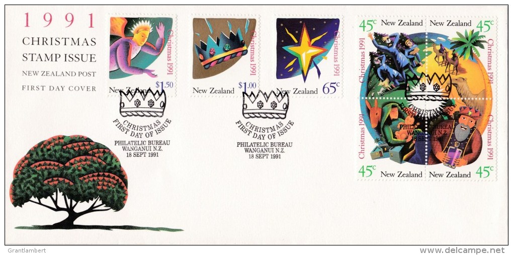 New Zealand 1991 Christmas FDC - FDC