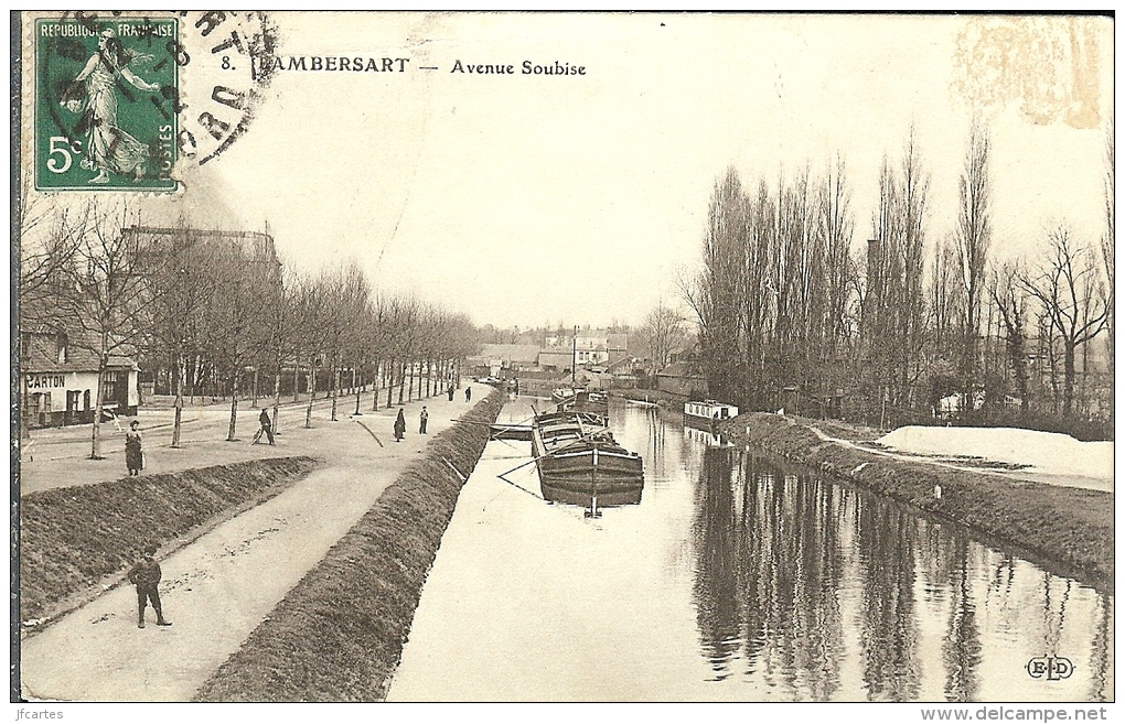 59 - LAMBERSART - Avenue Soubise - (Péniche) - Lambersart