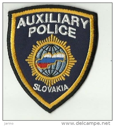 Police Slovaque- Slovakia,  écussons Tissu-Patches, Auxiliary Police Slovakia - Police & Gendarmerie