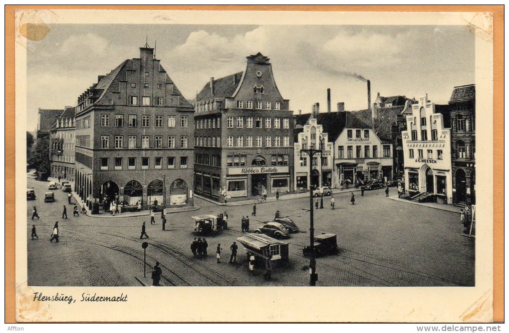 Flensburg Old Postcard - Flensburg