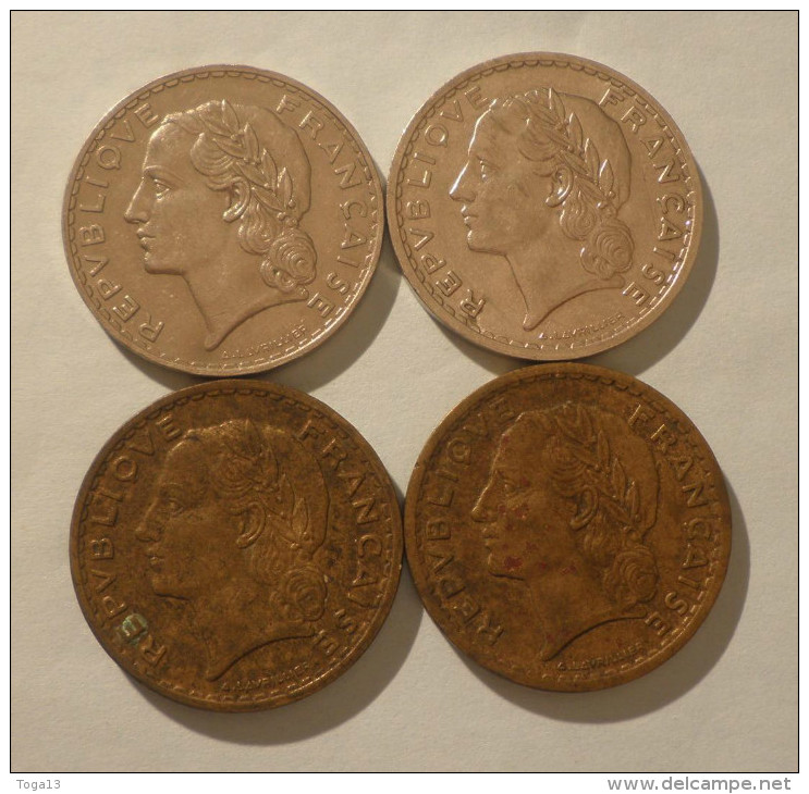 LOT 4 PIECES 5 F LAVRILLER DIFFERENTES (16912) - Autres & Non Classés