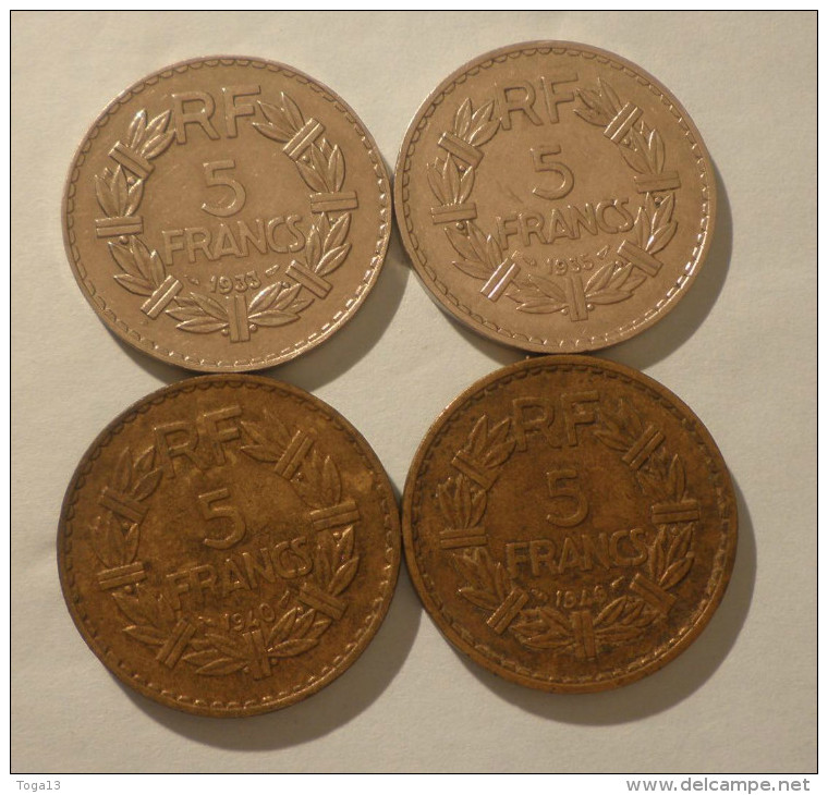 LOT 4 PIECES 5 F LAVRILLER DIFFERENTES (16912) - Autres & Non Classés