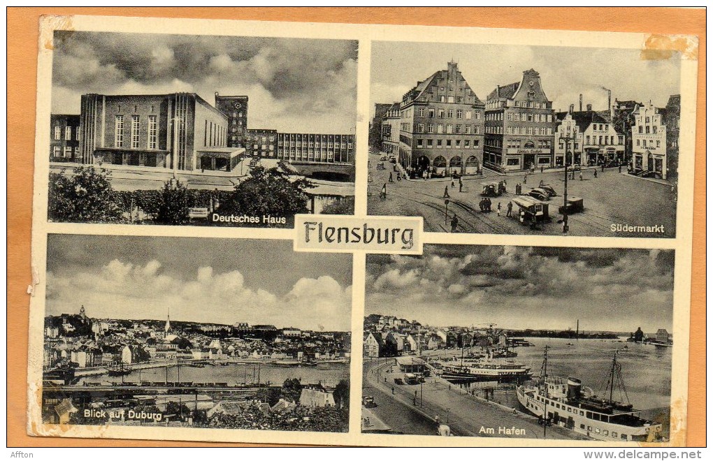 Flensburg Old Postcard - Flensburg