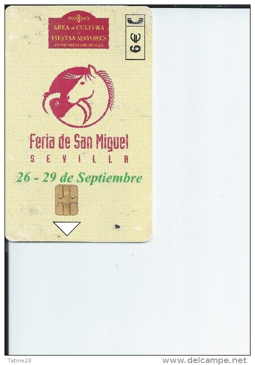 Carte Telefonica Feria De San Miguel Sevilla 2002 Carte Telephone 6€ - Telefonica