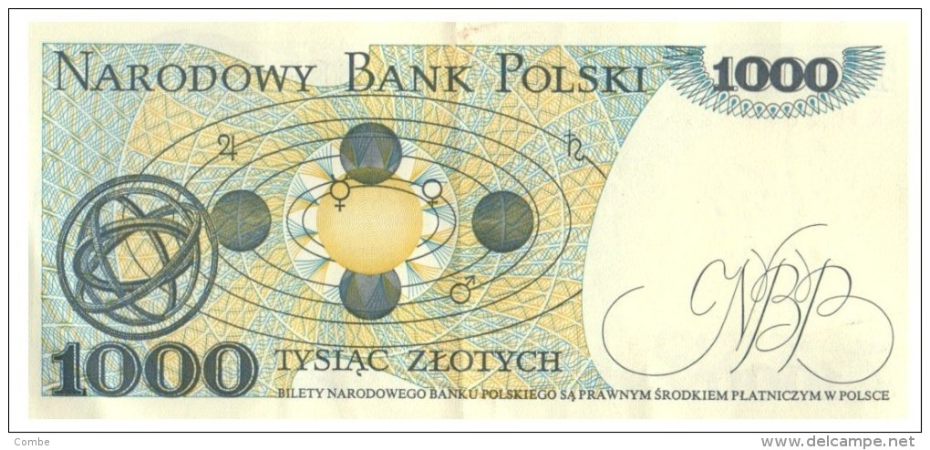 POLOGNE 1000 ZLOTYCH 1982  KH 2899722 /33 - Poland