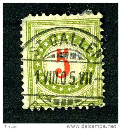 2122 Switzerland 1905 Michel #17 II BYgcN  Used Short Perf  Scott #J23  ~Offers Always Welcome!~ - Postage Due