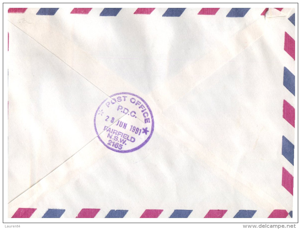 (995) Ceskoslovakia To Australia Registered Cover - 1991 - Lettres & Documents