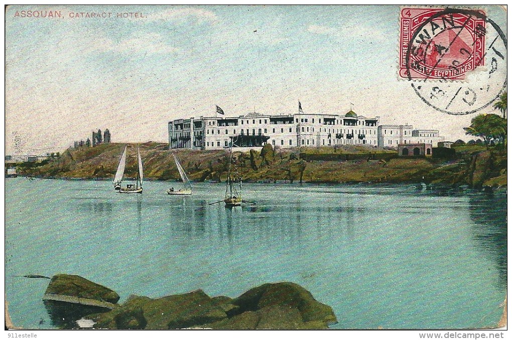 Egypte ,   ASSOUAN  -   Cataract   Hotel  En 1909 - Aswan