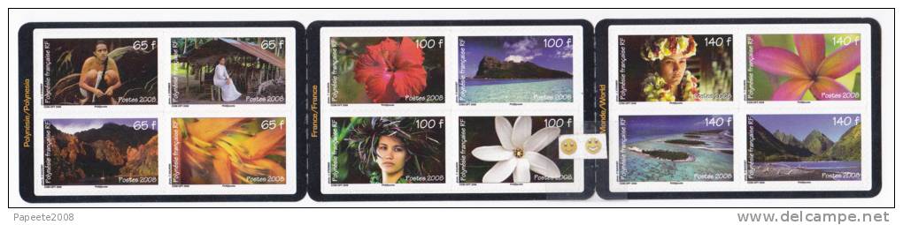 Polynésie Française / Tahiti - Vues De Polynésie - Carnet De 12 Timbres - Neufs - Autres & Non Classés