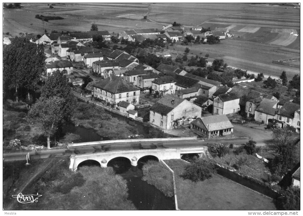 CPSM  -  BAUDONCOURT  (70)  Vue Aérienne -  Le Pont Sur La Lanterne - Autres & Non Classés