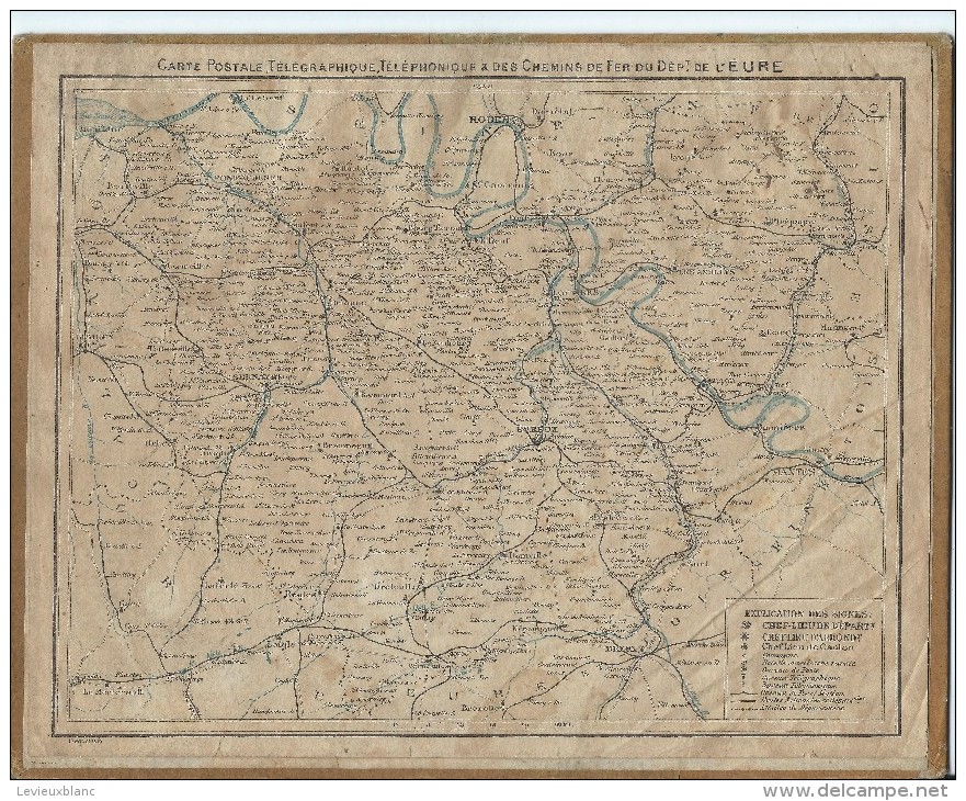 Format 21 X 26,7 Cm/ Almanach Des P Et T/Par La Fenêtre Ouverte  /Eure/ 1921    CAL144 - Big : 1921-40