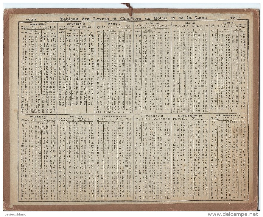 Format 21 X 26,7 Cm/ Almanach Des P Et T/La Triolette ( Basse Normandie) /Eure/ 1923    CAL147 - Grand Format : 1921-40