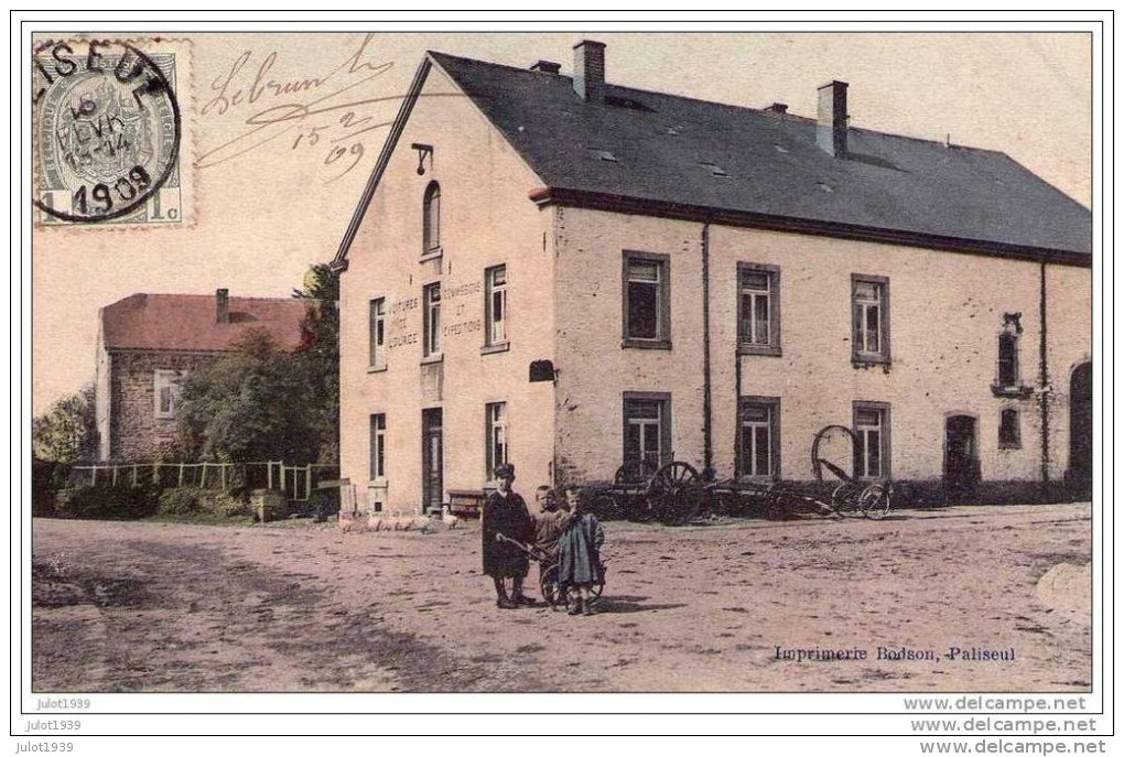 PALISEUL ..-- Hôtel MOUTARDE . 1909 Vers MARCINELLE ( Mr Louis LEBRUN ) .   Voir Verso . - Paliseul