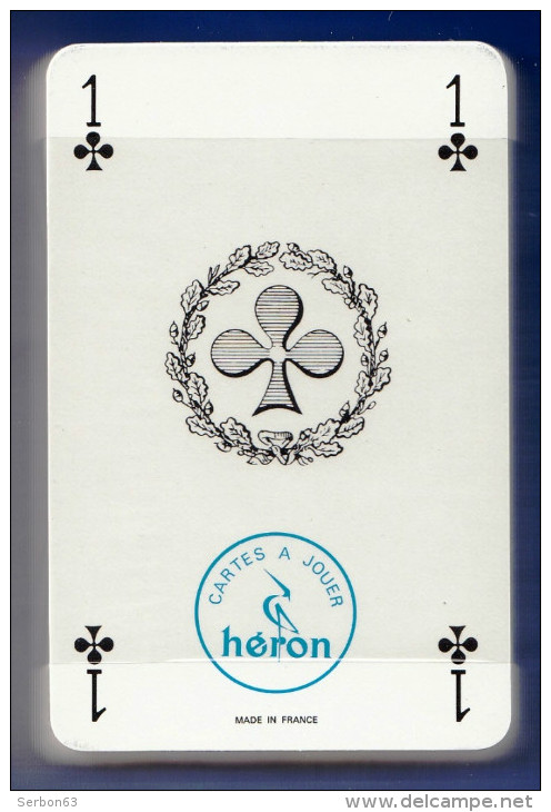 JEU DE 54 CARTES PUBLICITAIRE BANQUE NUGER MARQUE HERON SOUS FILM BOITE ET CARTES NEUVES PUBLICITE - Autres & Non Classés