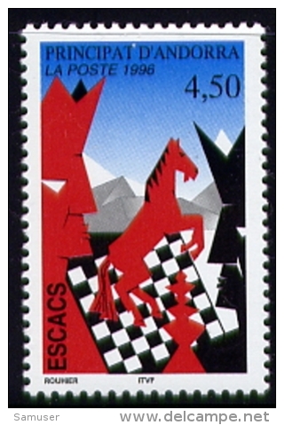 Echecs  Timbre Neuf  Andorre 1996  Y:477 Cote/value:3€ Chess Stamp MNH  Andorra - Chess