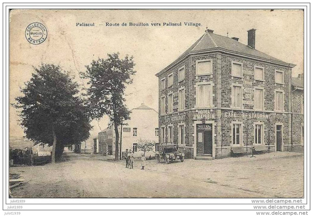 PALISEUL ..-- GARE . 1913 Vers HUY ( Mr Jean DOURET, Ecole 1er Chasseur ) . Automobile Ancienne . Voir Verso . - Paliseul