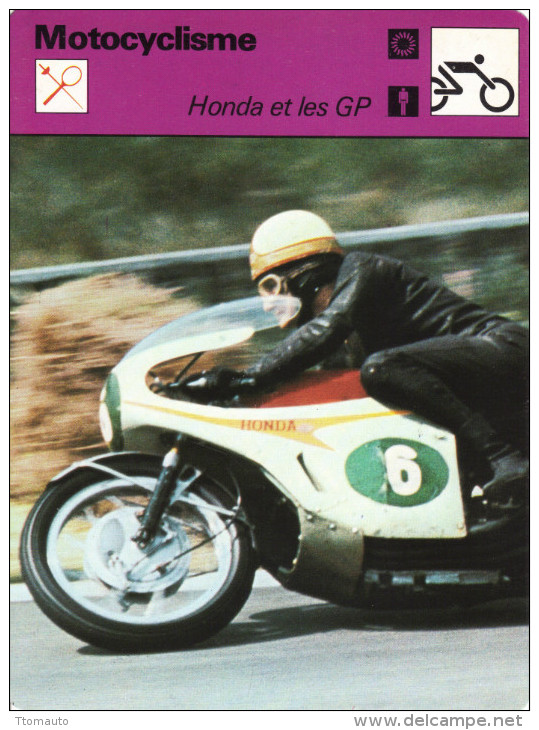 Fiche  -  Motocyclisme  -  Honda Et Les GP  -  Mike Hailwood - Motorfietsen