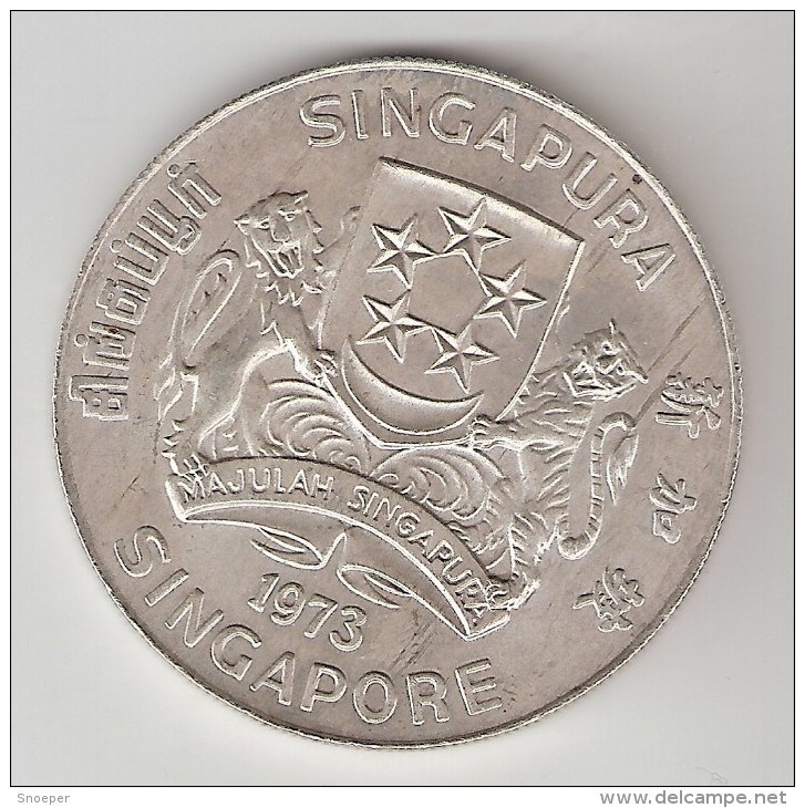 *singapore  10  Dollar  1973  Km 9.2  Unc - Singapour