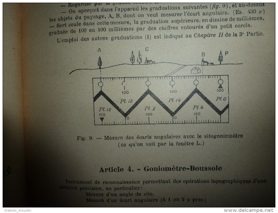 1926  Ecole Spéciale Militaire De SAINT-CYR ...Cours D' ARTILLERIE...Manuel De TIR De 75 - Französisch