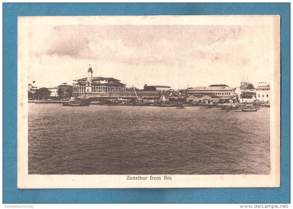 Zanzibar FROM THE SEA UNUSED OLD POSTCARD By A GOMES & SON ZANZIBAR - Tanzanía