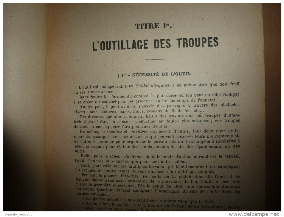 1926  Ecole Spéciale Militaire De SAINT-CYR ...Cours Du GENIE (Outillage Et Emploi Des Troupes, Fortifications, Mines) - Francese