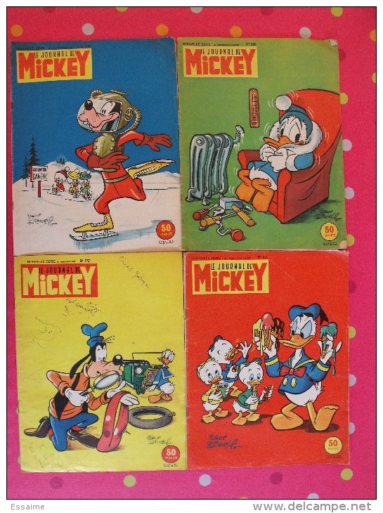 20 N° Du Journal De Mickey. 1958-1959. Entre N° 325 Et 397. Donald, Petite Annie, Pluto, Dingo, Nic Et Mino.. - Journal De Mickey