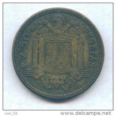F3550 / - 2 1/2 Pesetas - 1953 ( 54 ) - Spain Espana Spanien Espagne - Coins Munzen Monnaies Monete - 2 Pesetas