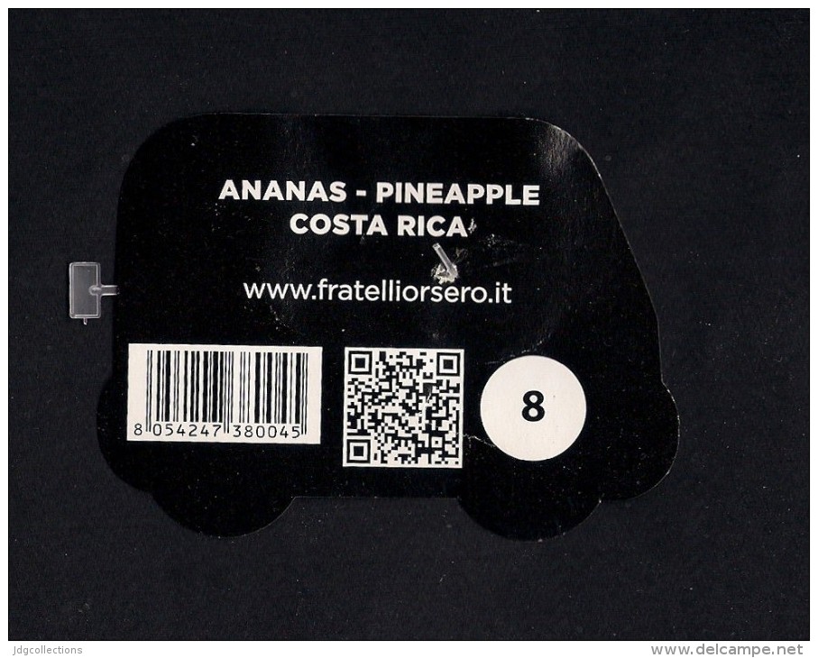 # PINEAPPLE ORSERO CALIBRE 8 Fruit Tag Balise Etiqueta Anhanger Ananas Pina Costa Rica - Fruits & Vegetables