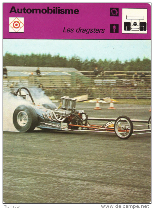 Fiche  -  Automobilisme  -  Les Dragsters - Automobile - F1