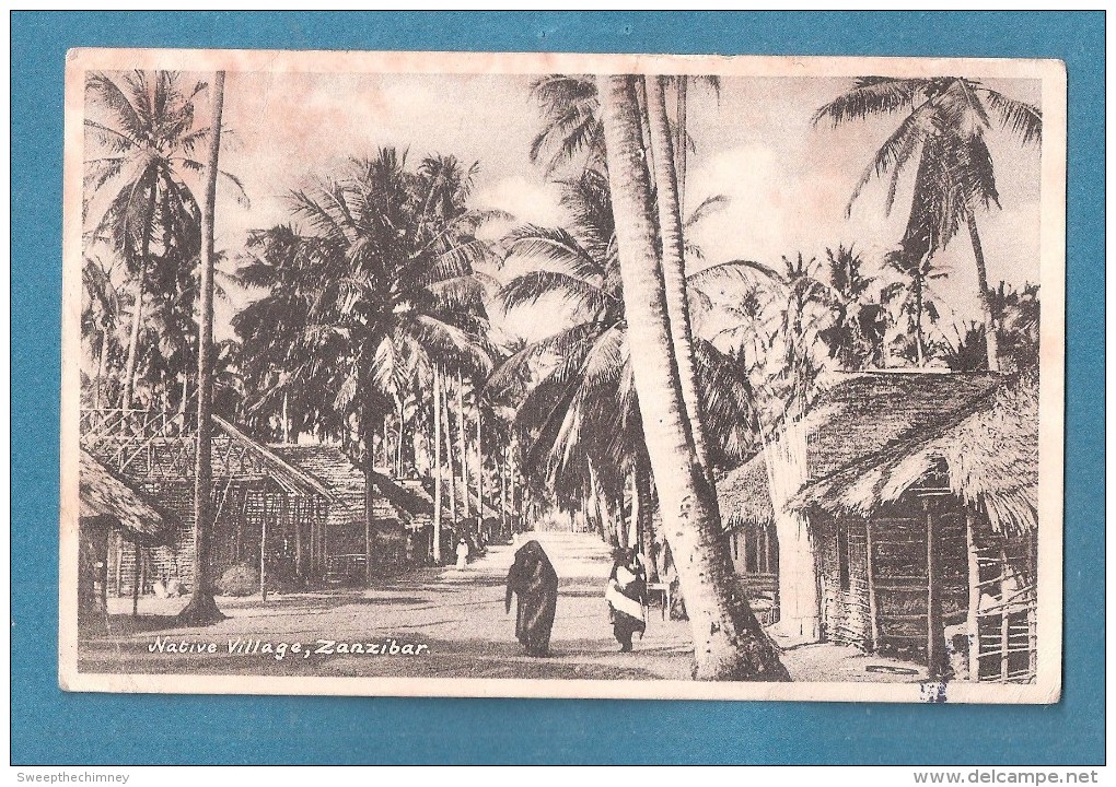 TANZANIA ZANZIBAR Zanzibar - Native Village USED STAMP REMOVED - Tanzania