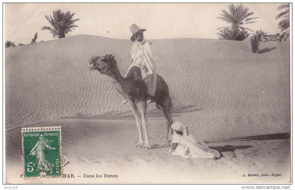 Colom Bechar  (cpa Algérie)   Dans Les Dunes - Autres & Non Classés