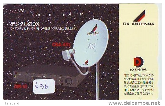 Télécarte Japon SATELLITE (636) ESPACE * TERRESTRE * TELEFONKARTE * Phonecard JAPAN * - Espace