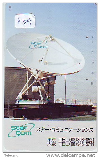 Télécarte Japon SATELLITE (639) ESPACE * TERRESTRE * TELEFONKARTE * Phonecard JAPAN * - Espacio