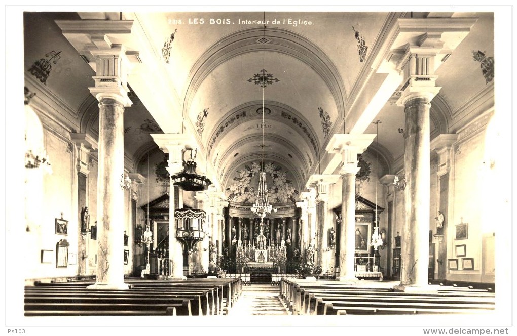 Suisse - Les Bois (Jura) - Intérieur De L'Eglise - Les Bois